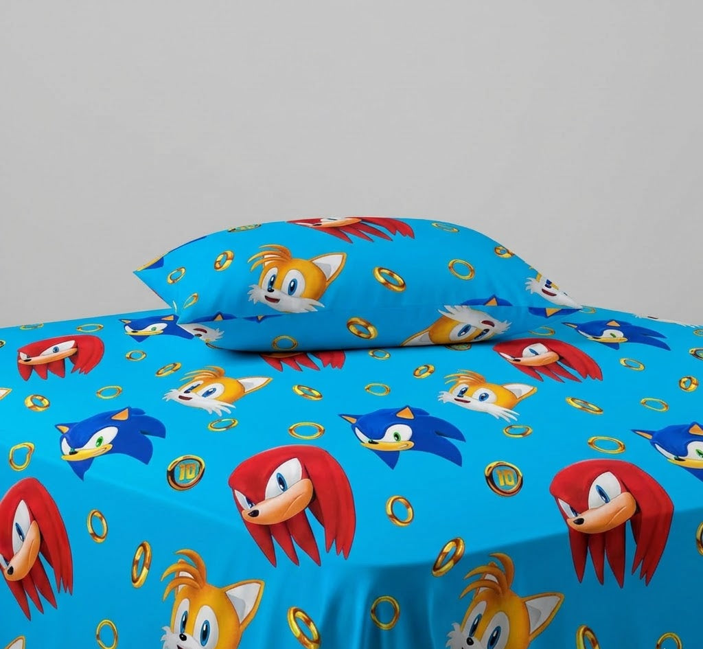 Sonic the Hedgehog kids Cotton Bed Sheet