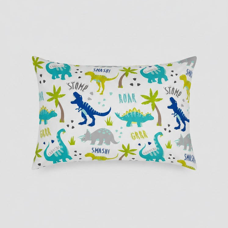 Colorful Dinosaur Themed kids Cotton Bed Sheet
