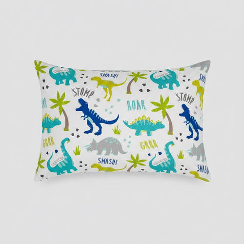 Colorful Dinosaur Themed kids Cotton Bed Sheet