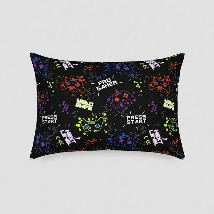 Press Start Game Controllers kids Cotton Bed Sheet