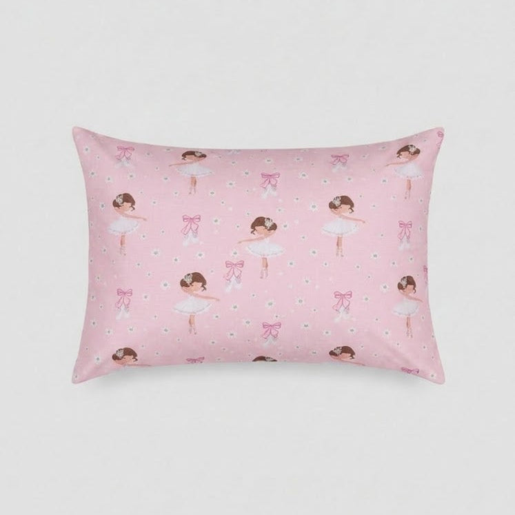 Cartoon Ballerinas  with bows kids Cotton Bed Sheet